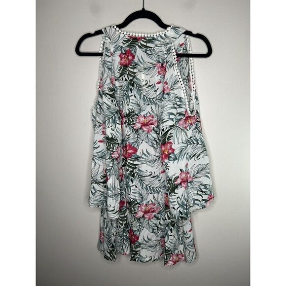 Solitaire Swim Women's Floral Beach Cover Up Dress Pullover Size Small N… - Picture 12 of 16